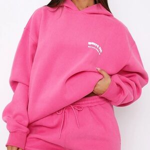 White Fox The Main Season Oversized Hoodie Hot Pink